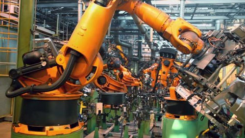 Mechanical arm at work