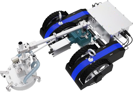 Wall-climbing Robot for Desrusting/Cleaning/Painting of Ships and Tanks