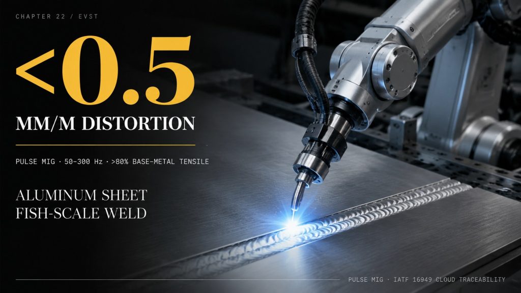 Your Aluminum Sheet Welds Distort and Your IATF Audit Has No Data. Both Trace Back to Heat Input Control.