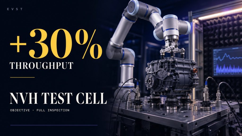 Collaborative Robot NVH Test Cell — Objective Noise & Vibration Inspection