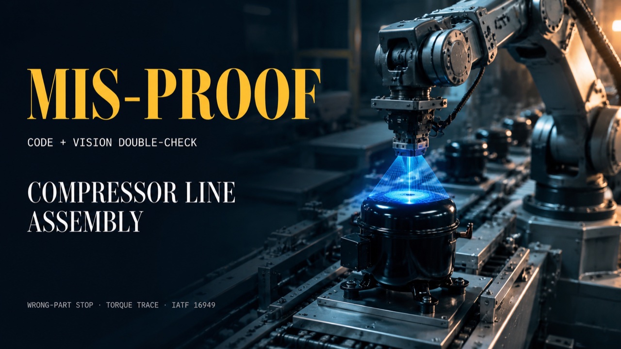 compressor line assembly vision error proofing hero 1