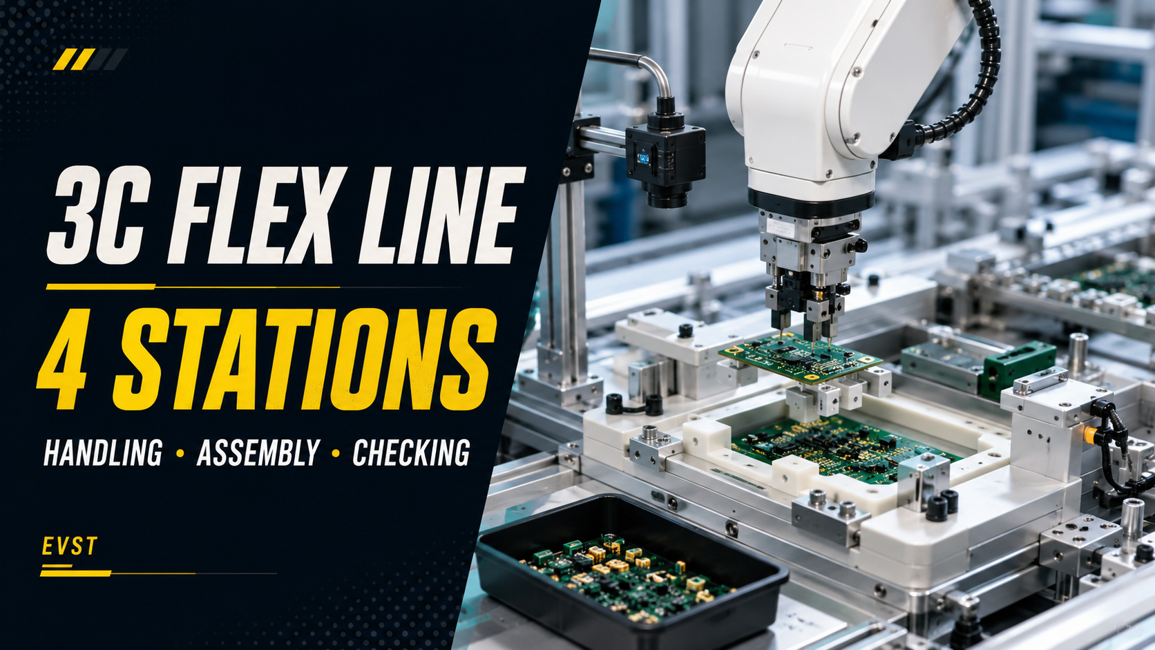 3C Electronics Automation Line: How to Link Handling, Assembly, Marking, and Inspection