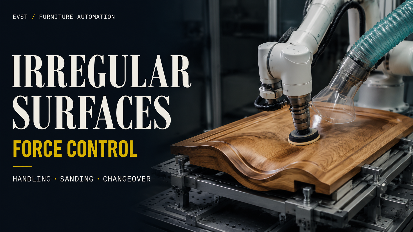 Furniture Handling and Sanding Robots: How to Control Irregular Surfaces
