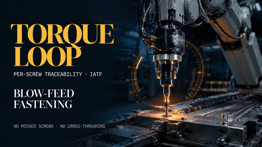 robotic blow feed screw fastening torque traceability hero