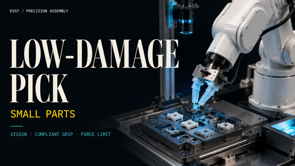 Small-Part Assembly Automation: Stable Pick-and-Place Without Damage