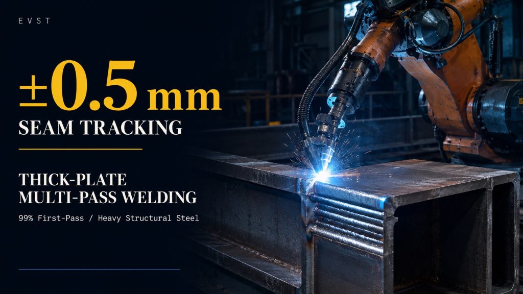 thick plate multi pass robot welding seam tracking cover