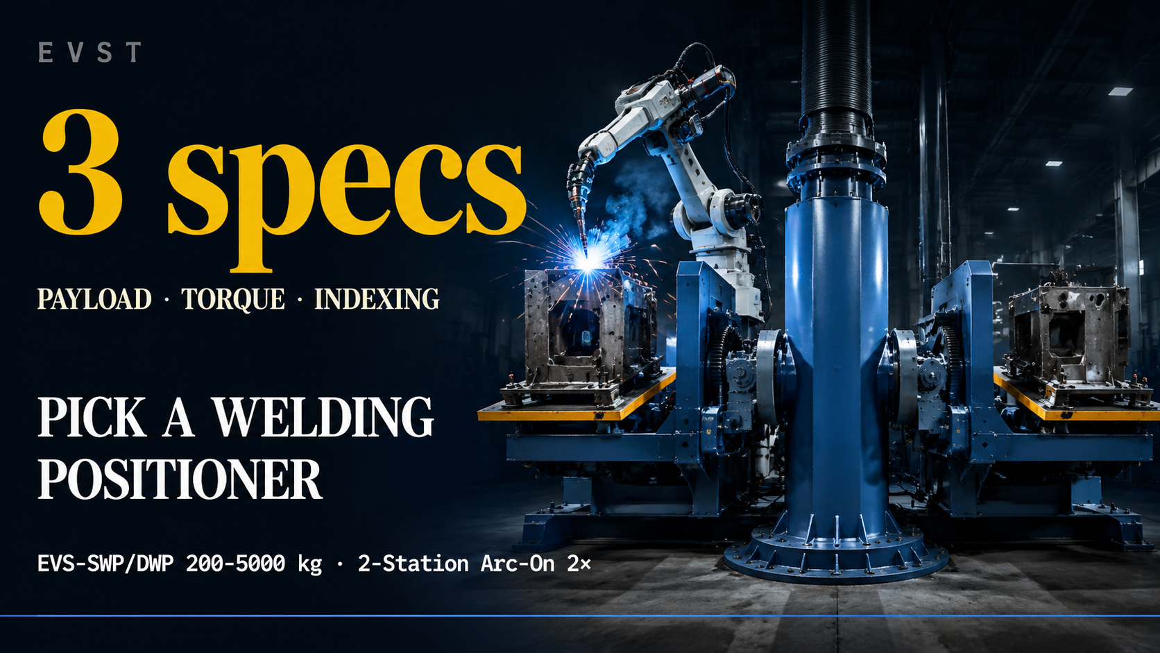 welding positioner selection load torque