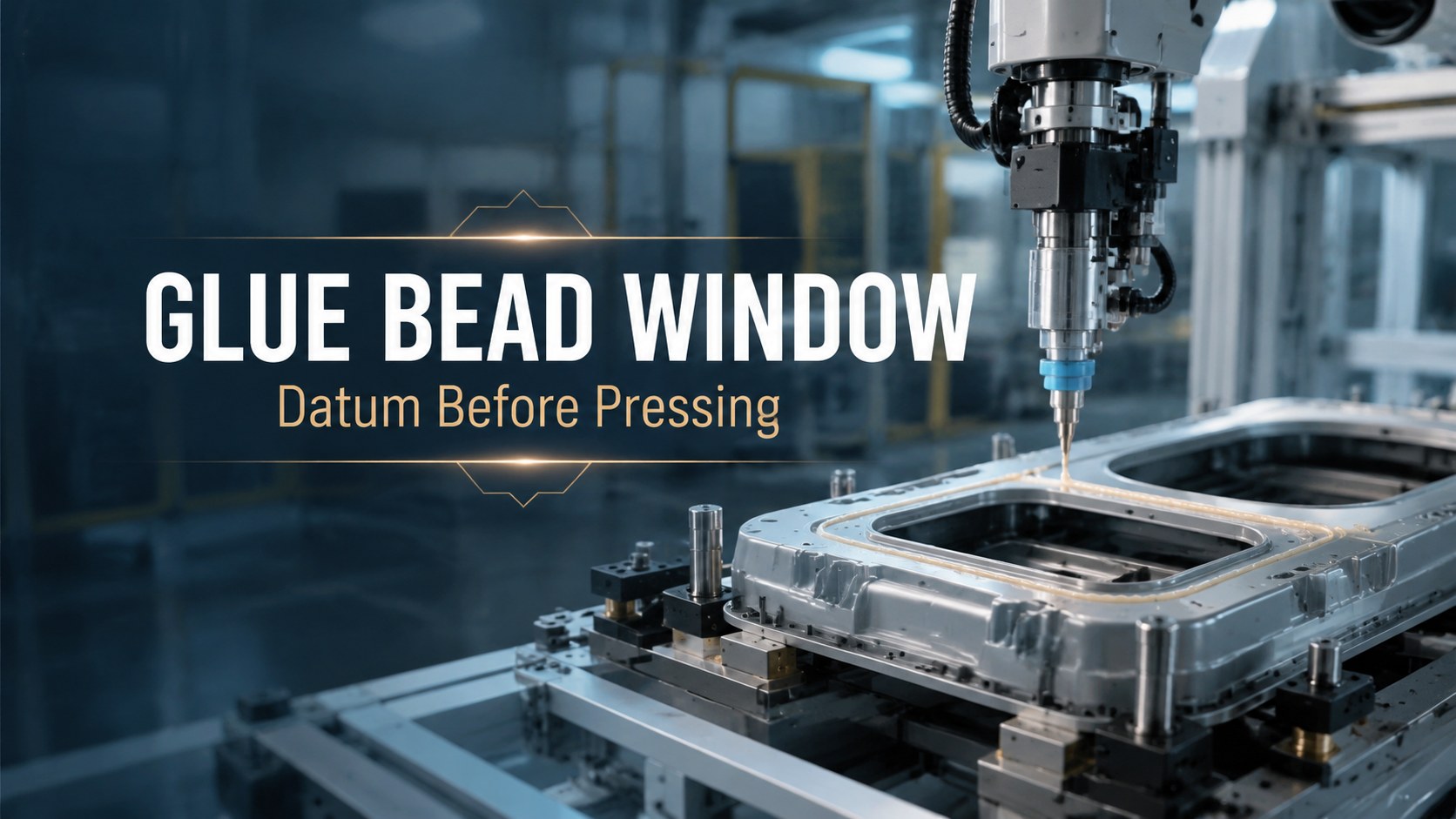 Appliance Glue Dispensing Robot Cell: Control Bead, Datum, And Press Window