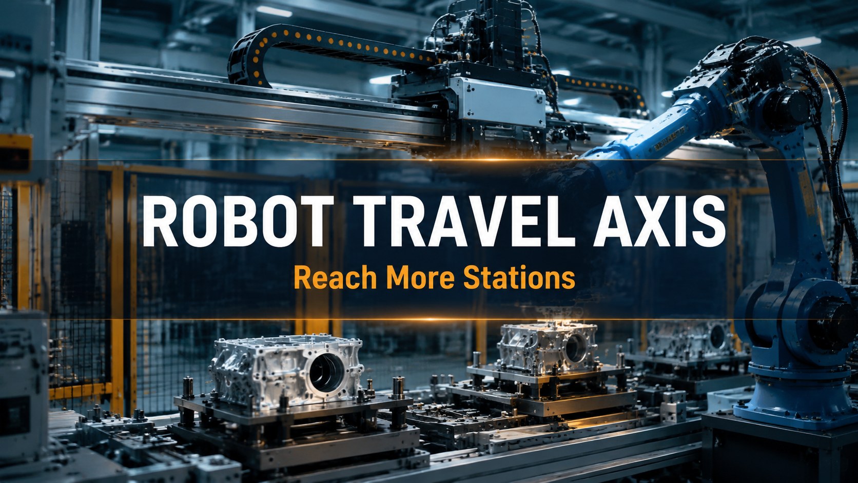 Robot Travel Axis Multi-Station Reach: Stroke, Station Layout, And Safety Boundary