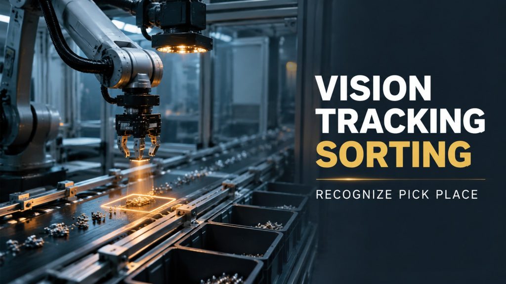 Vision Tracking Sorting Robot Cell: Close The Recognition, Pick, And Conveyor Loop