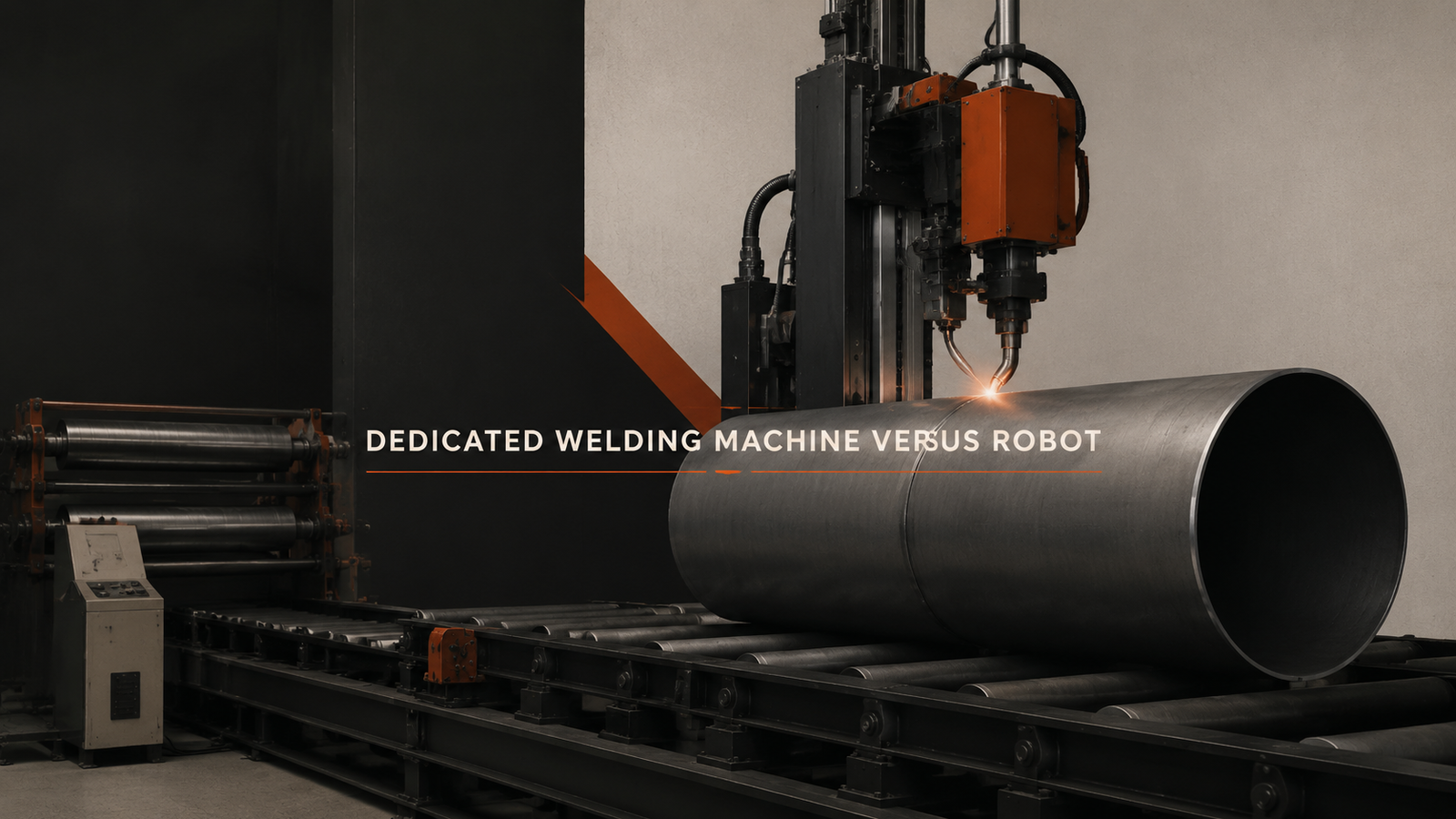 Editorial industrial automation illustration for Dedicated Welding Machine or Robot: Is the Product Settled?