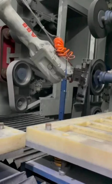 Robot gripper and fixture tray for small cover components