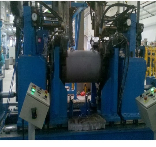 Robotic welding setup for pressure-vessel shells