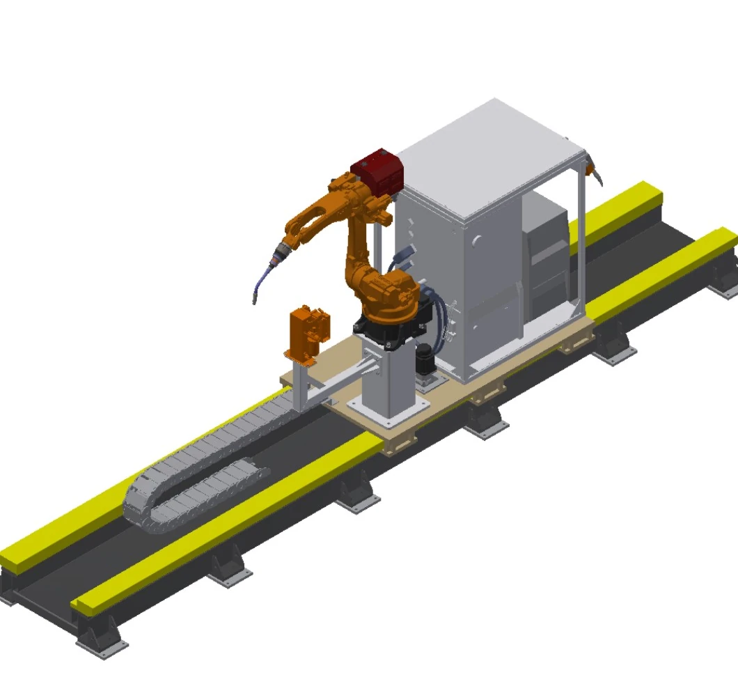 Upright Ground-Rail Welding System configuration rendering