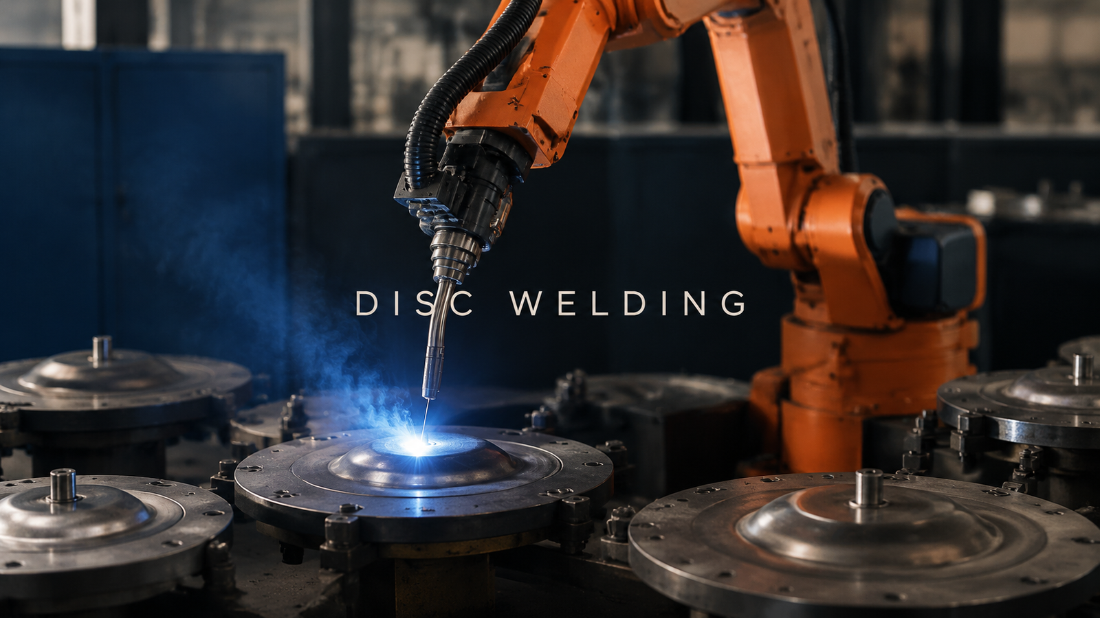 Editorial industrial automation illustration for Robotic Welding of Metal Discs: What Can Derail a Repeatable Joint?