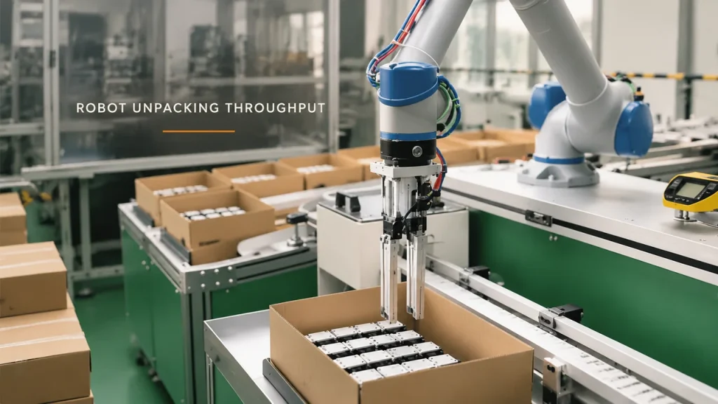 Robot Unpacking Throughput: Define the Handoff Before Timing the Box